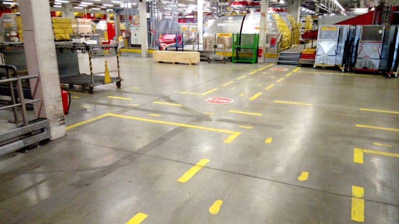 Hallenmarkierung nach ASR A1.3 - Wissen Sie welche Vorschriften Ihr Unternehmen erfüllen muss?